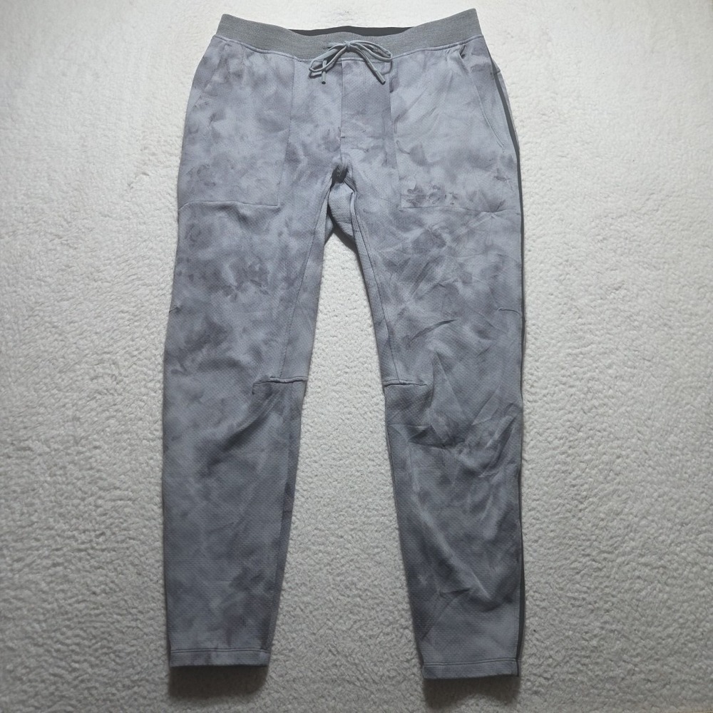 Lululemon Textured Tech Pant Diamond Dye Gold Spice Black M5ABGS Men's Size XL